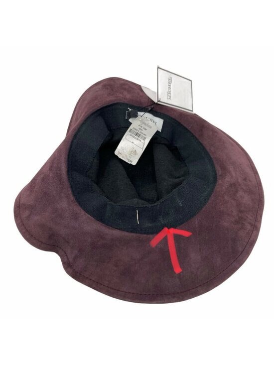 Maison Michel Suede Leather Bucket Hat M Dark Purple Aubergine main image 11
